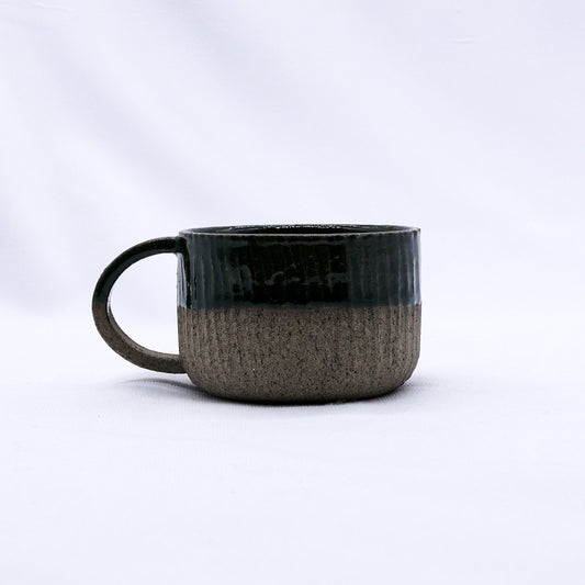 Bluverde Arte Handmade Ceramic Smoked Grey Stoneware Mug
