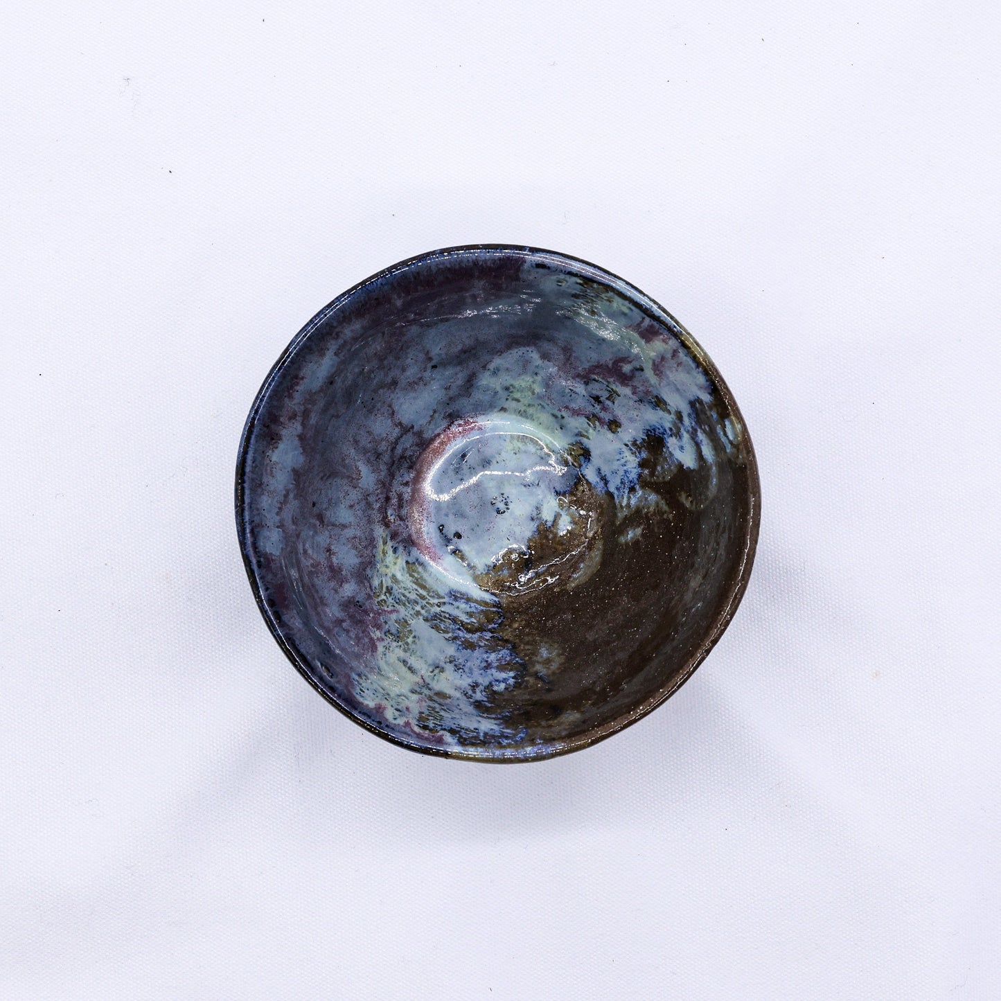 Small Smoked Grey Plum Sea Mist Handmade Ceramic Stoneware Dinner Bowl