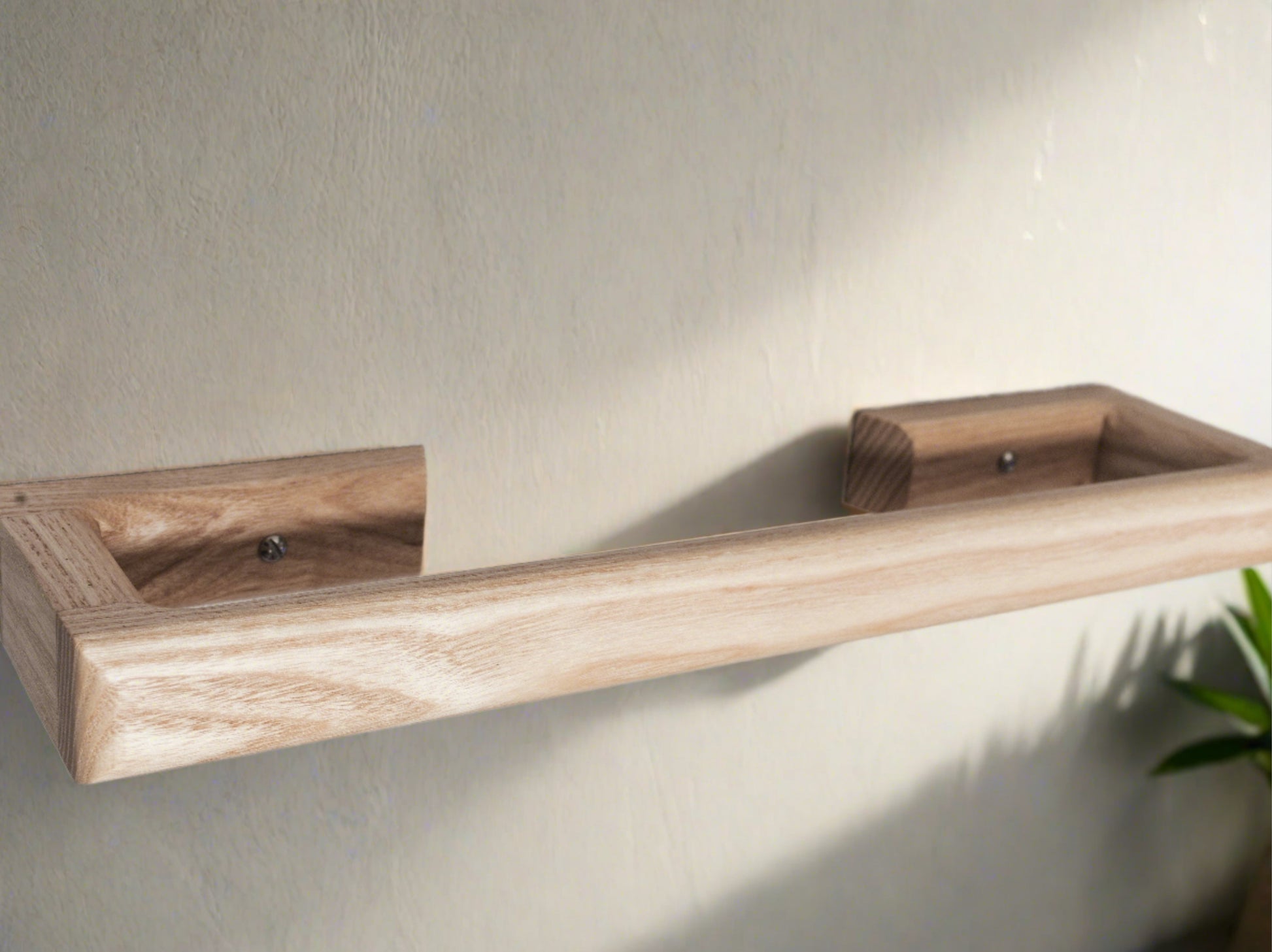 Large Towel Rail for the wall wooden made from ash