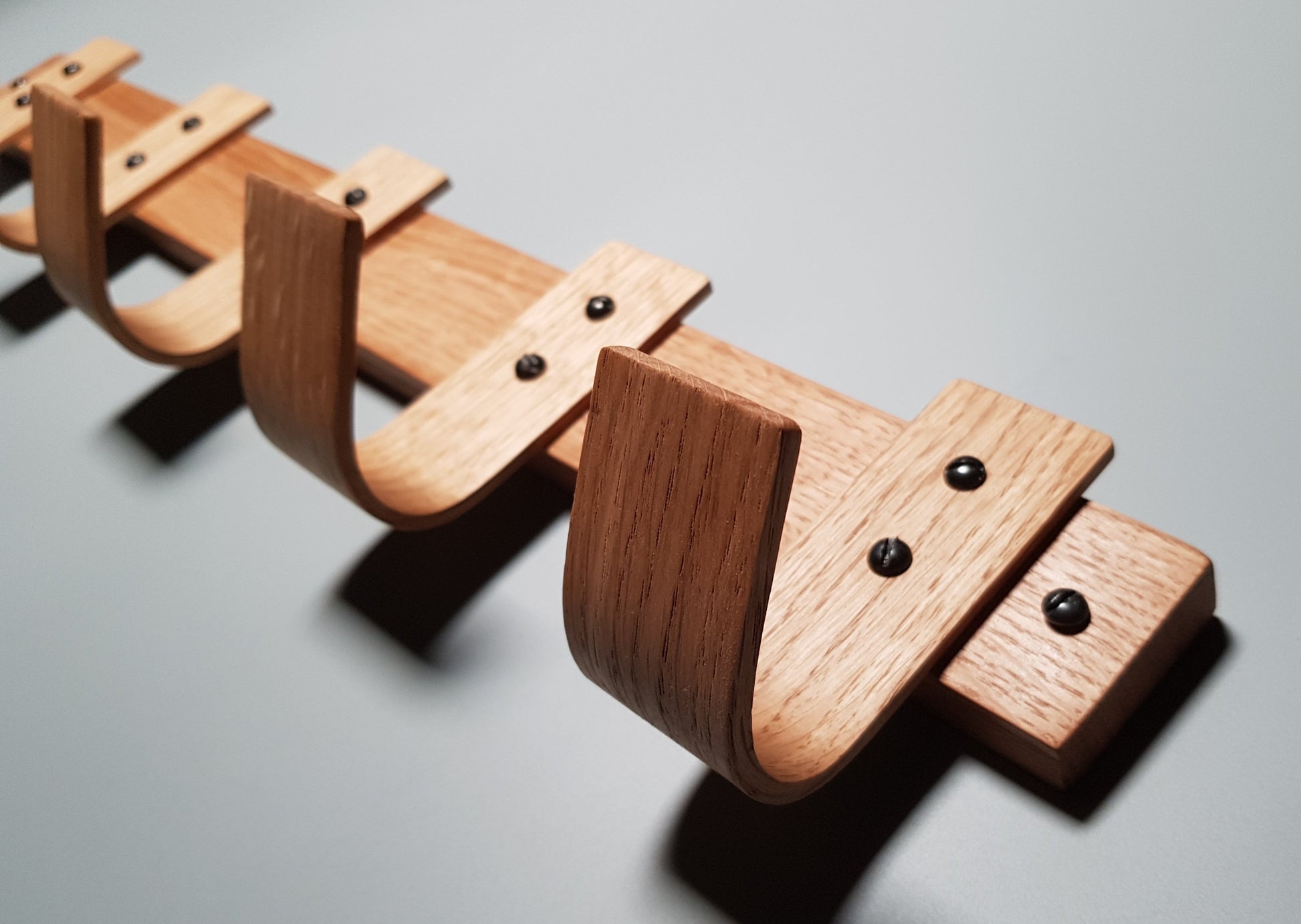 Light Spring Steam Bent Coat Rack - NOIR.DESIGN